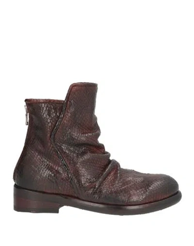 Jp/david Woman Ankle Boots Chocolate Brown Size 6 Leather