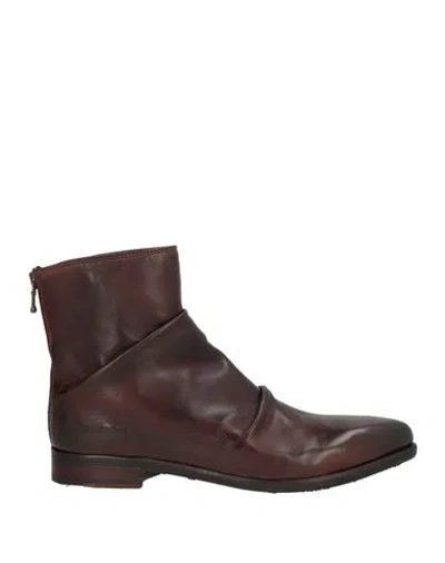 Jp/david Woman Ankle Boots Dark Brown Size 5 Leather