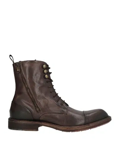 Jp/david Woman Ankle Boots Dark Brown Size 9 Calfskin
