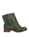 Jp/david Woman Ankle Boots Green Size 8.5 Leather