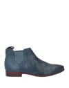Jp/david Woman Ankle Boots Pastel Blue Size 7 Leather