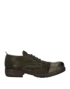 Jp/david Woman Lace-up Shoes Military Green Size 6 Leather In Green