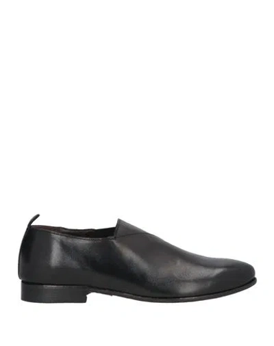 Jp/david Woman Loafers Black Size 8 Leather