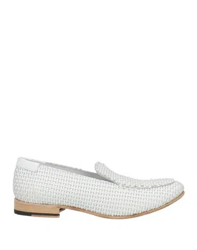 Jp/david Woman Loafers White Size 8 Leather