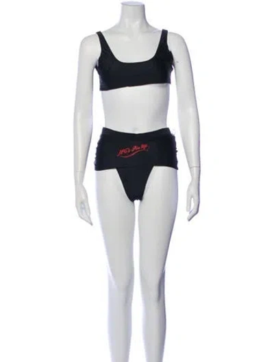Pre-owned Jpg Jeans Vintage Late 1990's - Early 2000's Bikini In Black