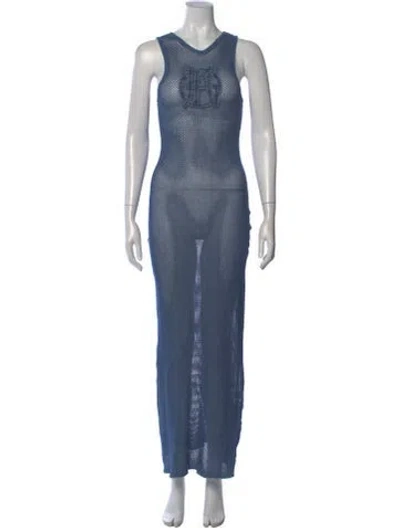 Pre-owned Jpg Jeans Vintage Long Dress In Blue