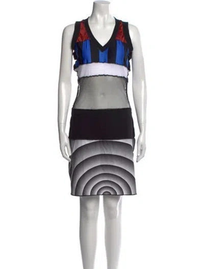 Pre-owned Jpg Jeans Vintage Mini Dress In Black