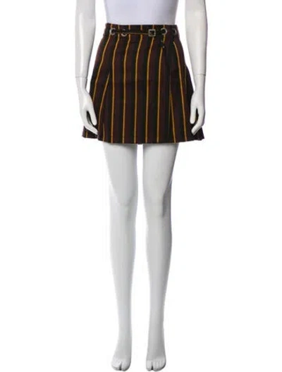 Pre-owned Jpg Jeans Vintage Mini Skirt In Burgundy