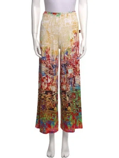 Pre-owned Jpg Jeans Vintage Wide Leg Pants In Red