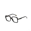 Jplus Heidi Oversized Square Acetate Eyeglasses With Glossy Finish In Red