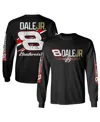 Jr Motorsports Official Team Apparel Men's Black Dale Earnhardt Jr. Budweiser Long Sleeve T-shirt