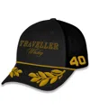Jr Motorsports Official Team Apparel Men's Black/gold Justin Allgaier Traveler Whiskey Trucker Adjustable Hat