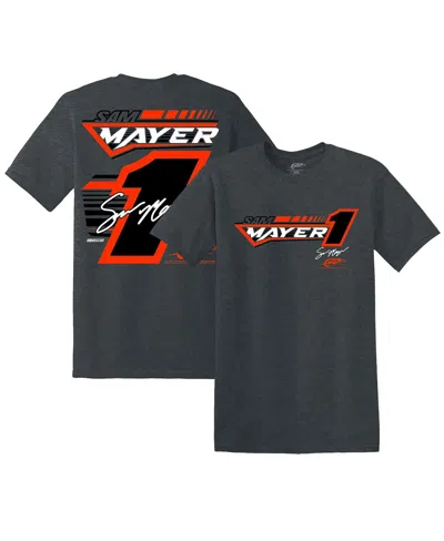 Jr Motorsports Official Team Apparel Men's  Heather Charcoal Sam Mayer Xtreme T-shirt