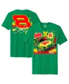Jr Motorsports Official Team Apparel Kelly Green Dale Earnhardt Jr. Sun Drop #8 Camaro T-shirt In Green