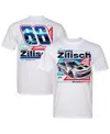 Jr Motorsports Official Team Apparel Men's White Connor Zilisch Weathertech Car T-shirt In White