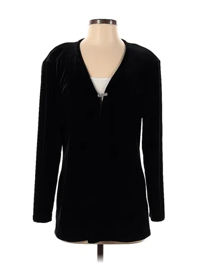 Pre-owned J.r. Nites By Caliendo Cardigan Sweater In Black