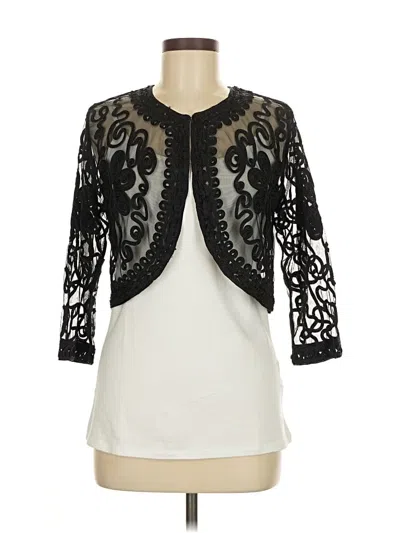 Pre-owned J.r. Nites By Carol Lin Kimono In Black