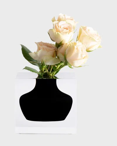 Jr William Empire Collection Doyers Bud Vase In Black