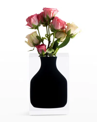 Jr William Empire Collection Hogan Bud Vase In Black