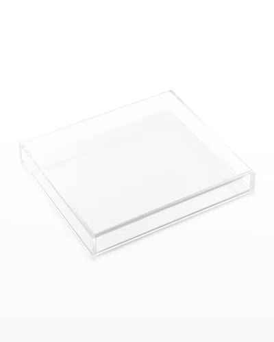 Jr William Core Collection Large Acrylic Tray In Hamptons White