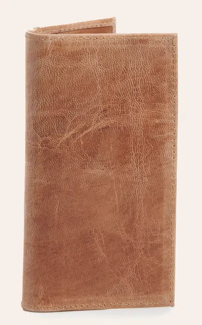 Jrc & Sons Men's Peanut Brittle Mad Dog Goat Leather Rodeo Wallet