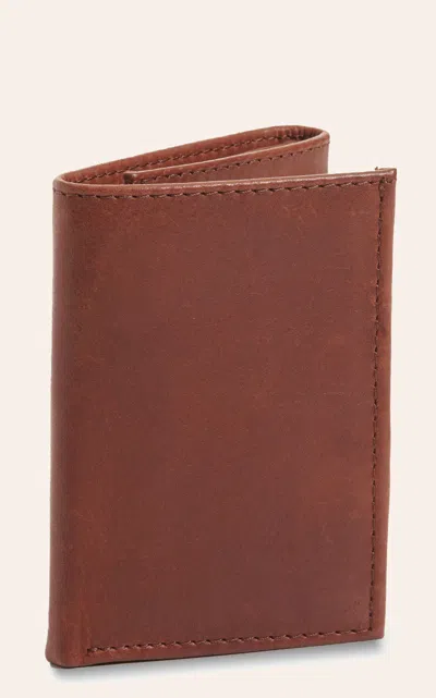 Jrc & Sons Men's Tan Ranch Hand Leather Trifold Wallet In Brown
