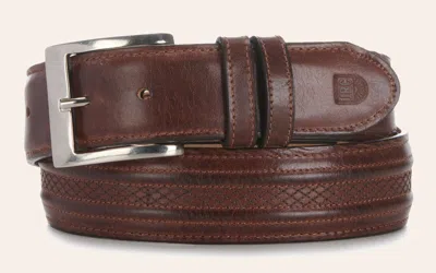 Jrc & Sons Men's Tan Ranch Hand Leather Western Belt In Brown