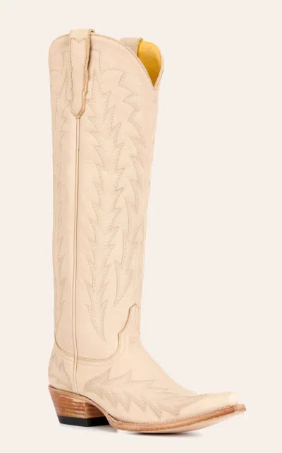 Jrc & Sons Women's Nancy Bone Leather Snip Toe Tall Cowboy Boots