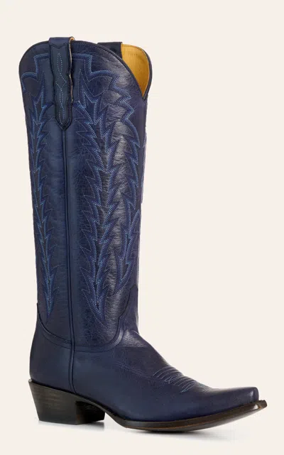 Jrc & Sons Women's Whitney Indigo Blue Snip Toe Cowboy Boots