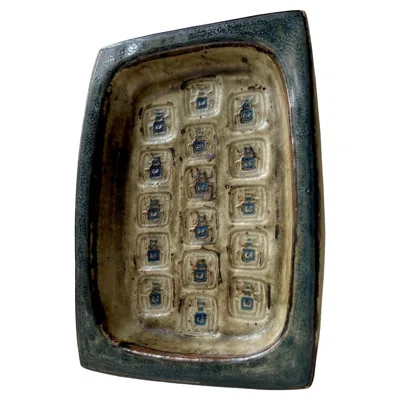 Pre-owned Jørgen Mogensen Royal Copenhagen Glazed Stoneware Scarab Dish By , 1960s In Black