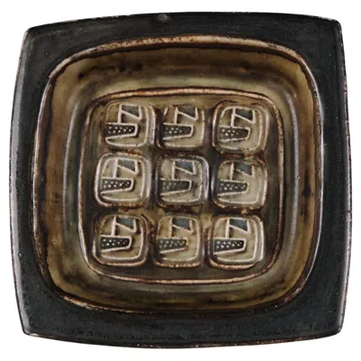 Pre-owned Jørgen Mogensen Stoneware Bowl / Ashtray, Model 21872 By  - Royal Copenhagen In Black