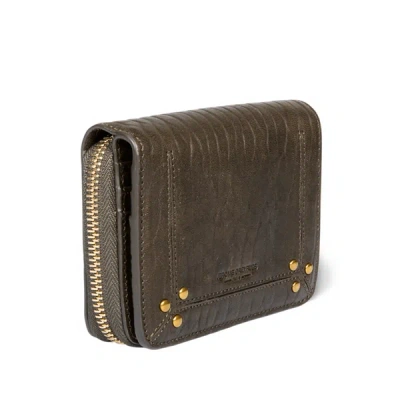 Jérôme Dreyfuss André Leather Wallet In Green