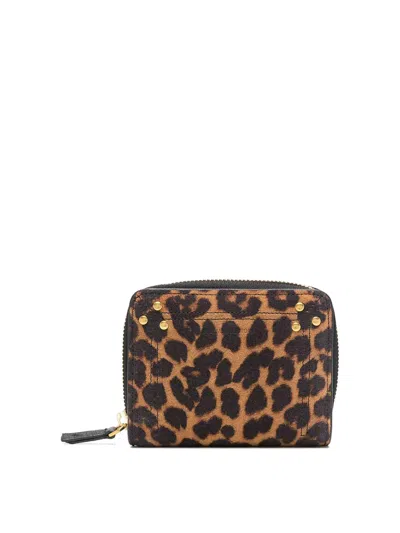 Jérôme Dreyfuss Animal Printed Wallet In Color Carne Y Neutral