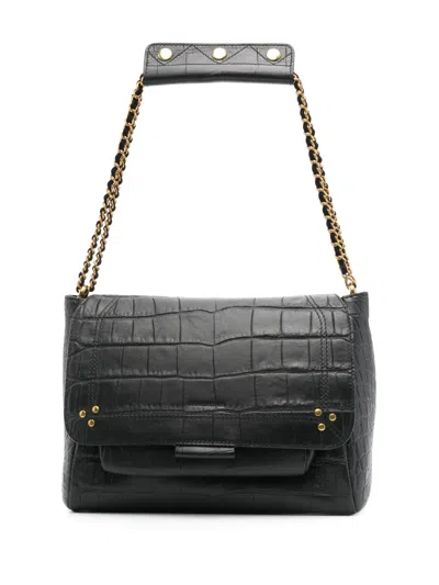 Jérôme Dreyfuss Black Lulu Medium Shoulder Bag