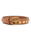 Jérôme Dreyfuss Brown Stud Belt In Brown