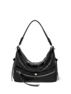 Jérôme Dreyfuss Jerome Dreyfuss Lucky Hobo Bag In Noir Silver