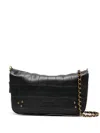 Jérôme Dreyfuss Jerome Dreyfuss S Bobi Cross Body Bag In Imprimé Croco Noir