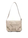 Jérôme Dreyfuss Joe Pebbled Leather Shoulder Bag In Light Beige
