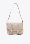 Jérôme Dreyfuss Joe Pebbled Leather Shoulder Bag In Ecru