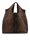 Jérôme Dreyfuss Leopard Print Paco Tote Bag In Nude & Neutrals