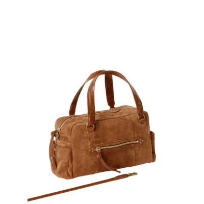 Jérôme Dreyfuss Sac À Main Lucky Bowling En Croûte De Cuir In Brown