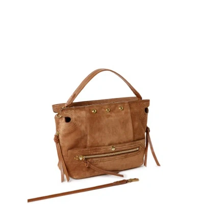 Jérôme Dreyfuss Sac À Main Lucky Hobo En Croûte De Cuir In Brown