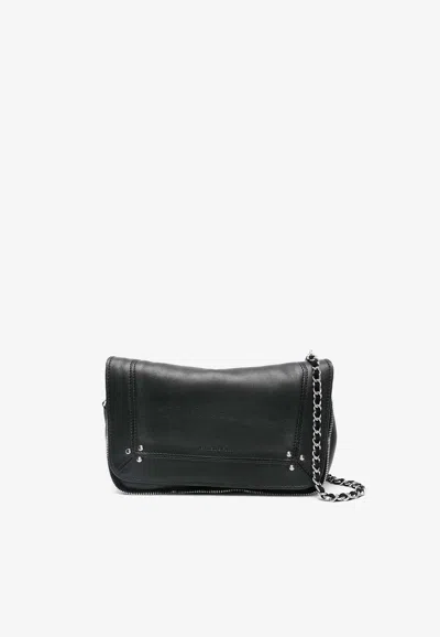 Jérôme Dreyfuss Small Bobi Leather Crossbody Bag In Black