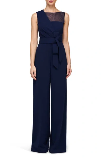 Js Collections Aubree Wide Leg Jumpsuit In Navy