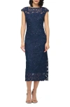 Js Collections Avril Soutache Cocktail Dress In Black