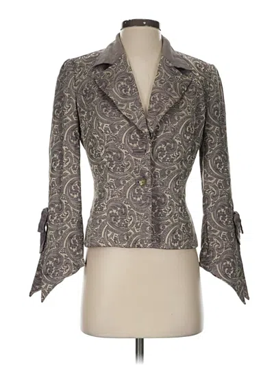 Pre-owned Js Collections Blazer Jacket In Gray