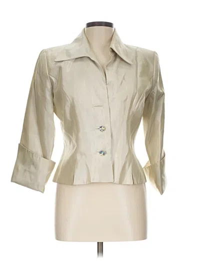 Pre-owned Js Collections Blazer Jacket In Ivory