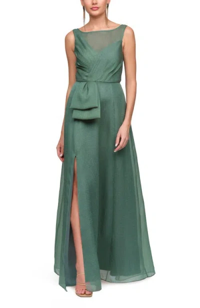 Js Collections Carey Organza Gown In Green