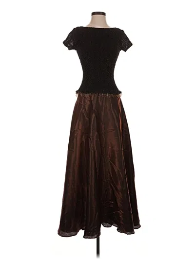 Pre-owned Js Collections Casual Dress In Brown