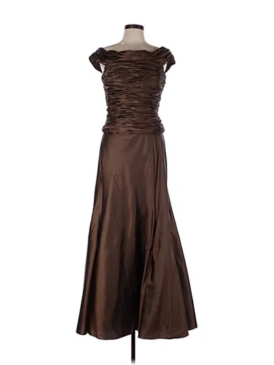 Pre-owned Js Collections Cocktail Dress In Brown